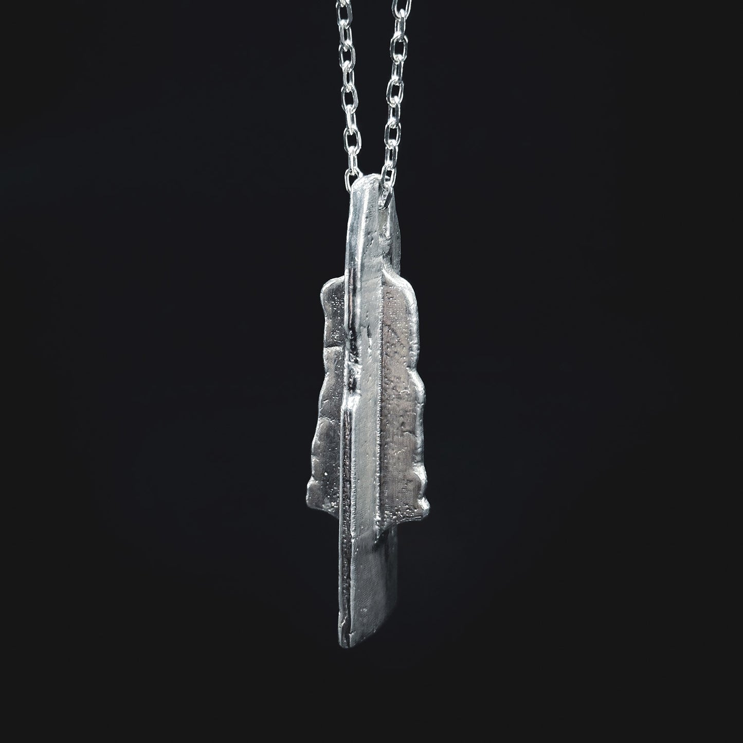 Cross Eroded Pendant