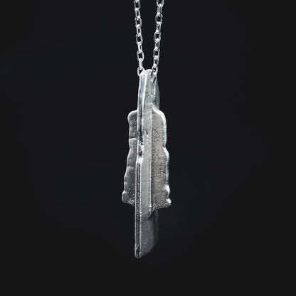 Cross Eroded Pendant