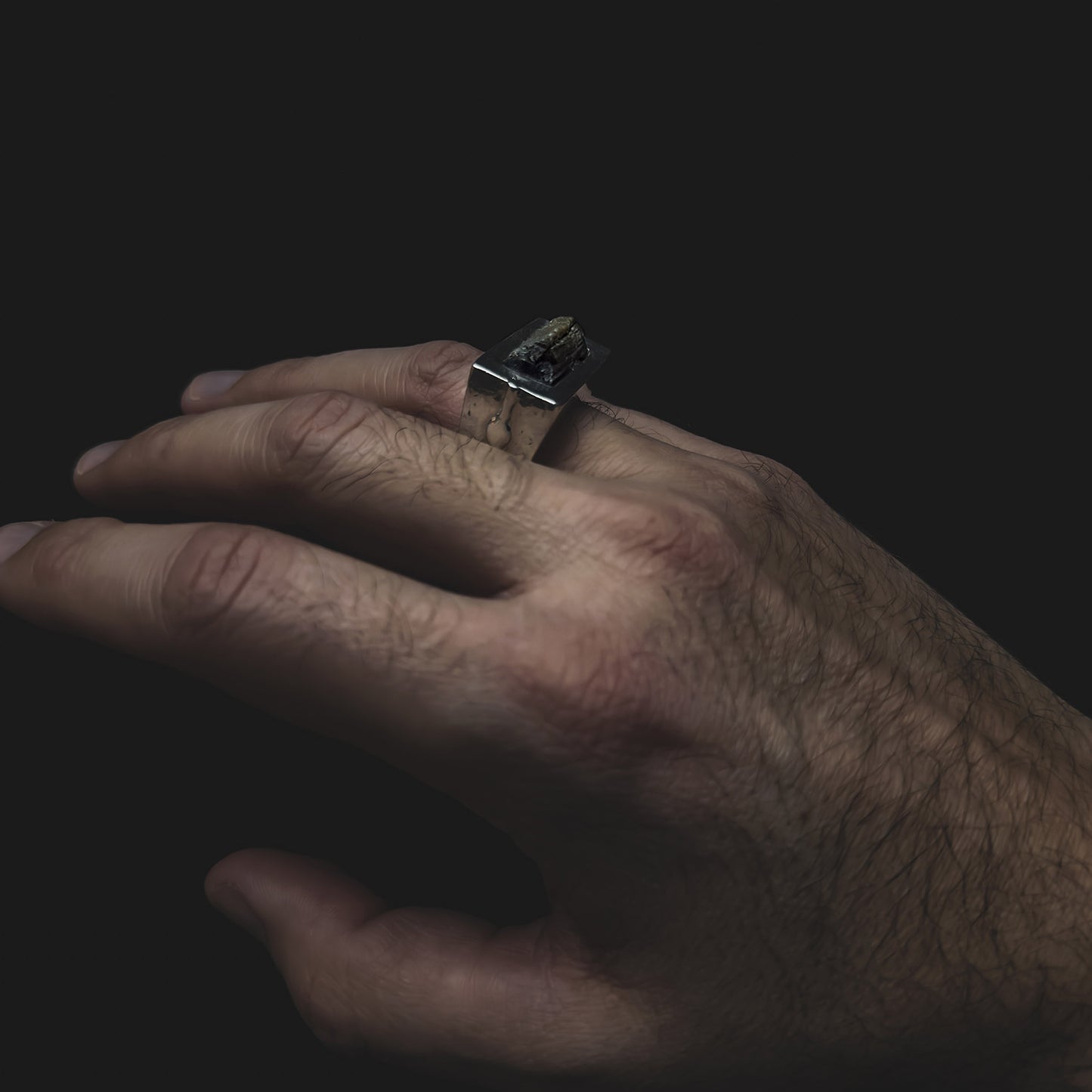 Master Scar Melted Tourmaline Ring