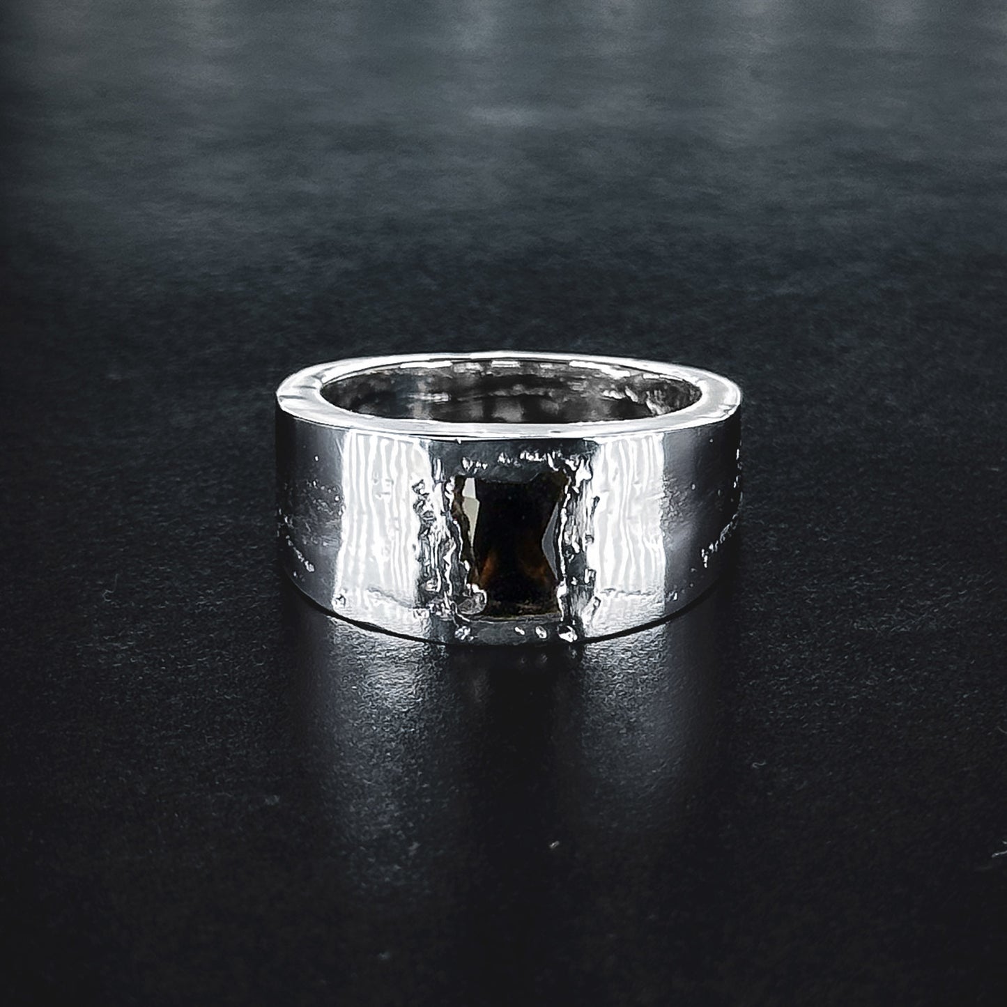 Fragment Band Smoky Quartz Ring