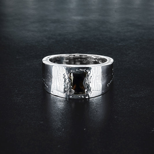 Fragment Band Smoky Quartz Ring