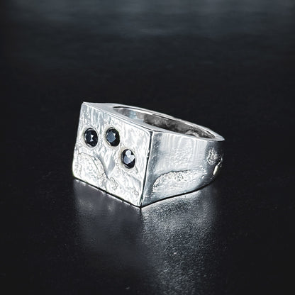 Fragment Signet Sapphires Ring